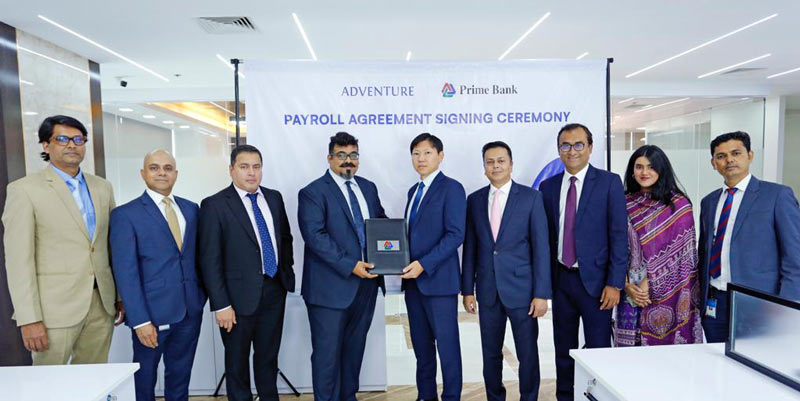 Prime Bank partners with Adventure Dhaka Ltd. to ensure employees enjoy ‘Prime Payroll’ benefits