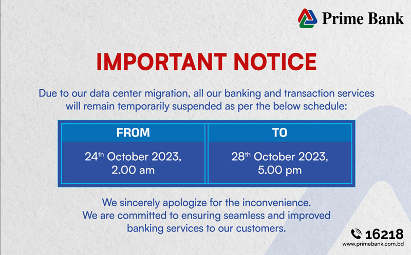 Prime Bank relocates Data Center