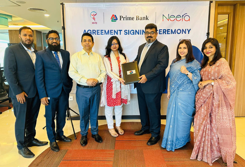 Prime Bank’s Neera signed agreement with Konna Well-being Ltd.