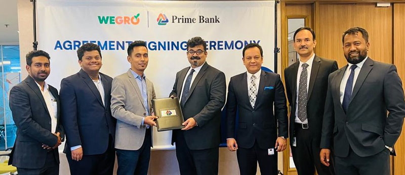 Prime Bank PLC. partners with WeGro Technologies Limited to promote Agri-finance