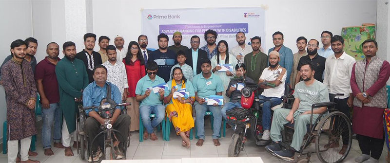 Prime Bank Scales Up Financial Inclusion by Distributing Chequebooks and Debit Cards among Visually Impaired Persons