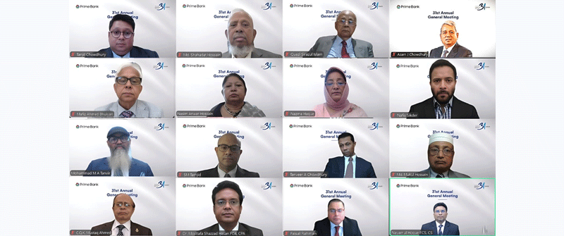 Prime Bank Holds 31st Annual General Meeting Virtually